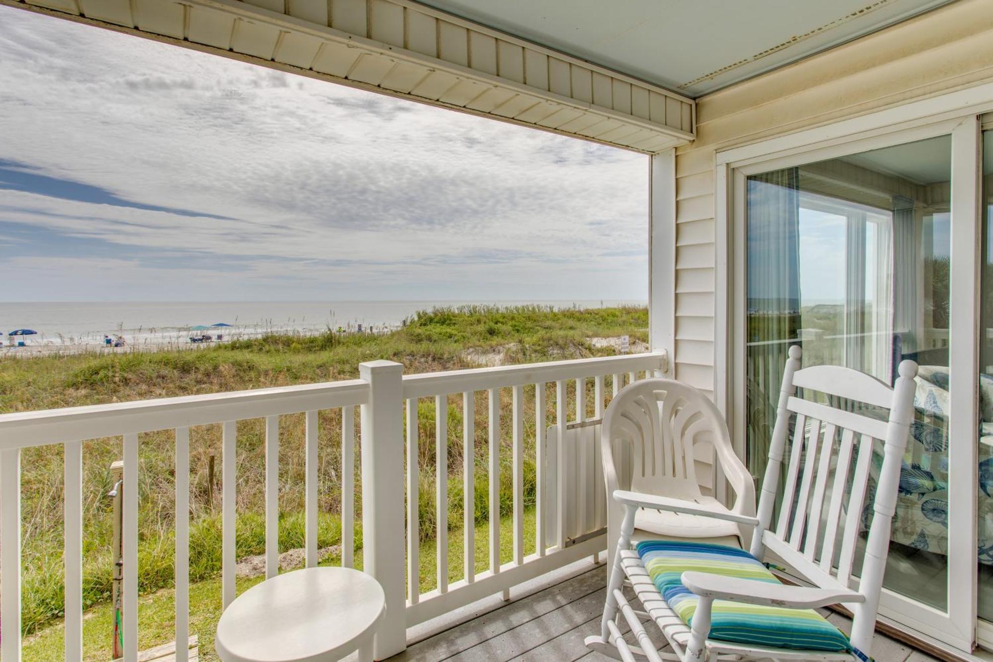 Sunny Windy Hill Beachfront Condo With Private Patio Myrtle Beach Bagian luar foto