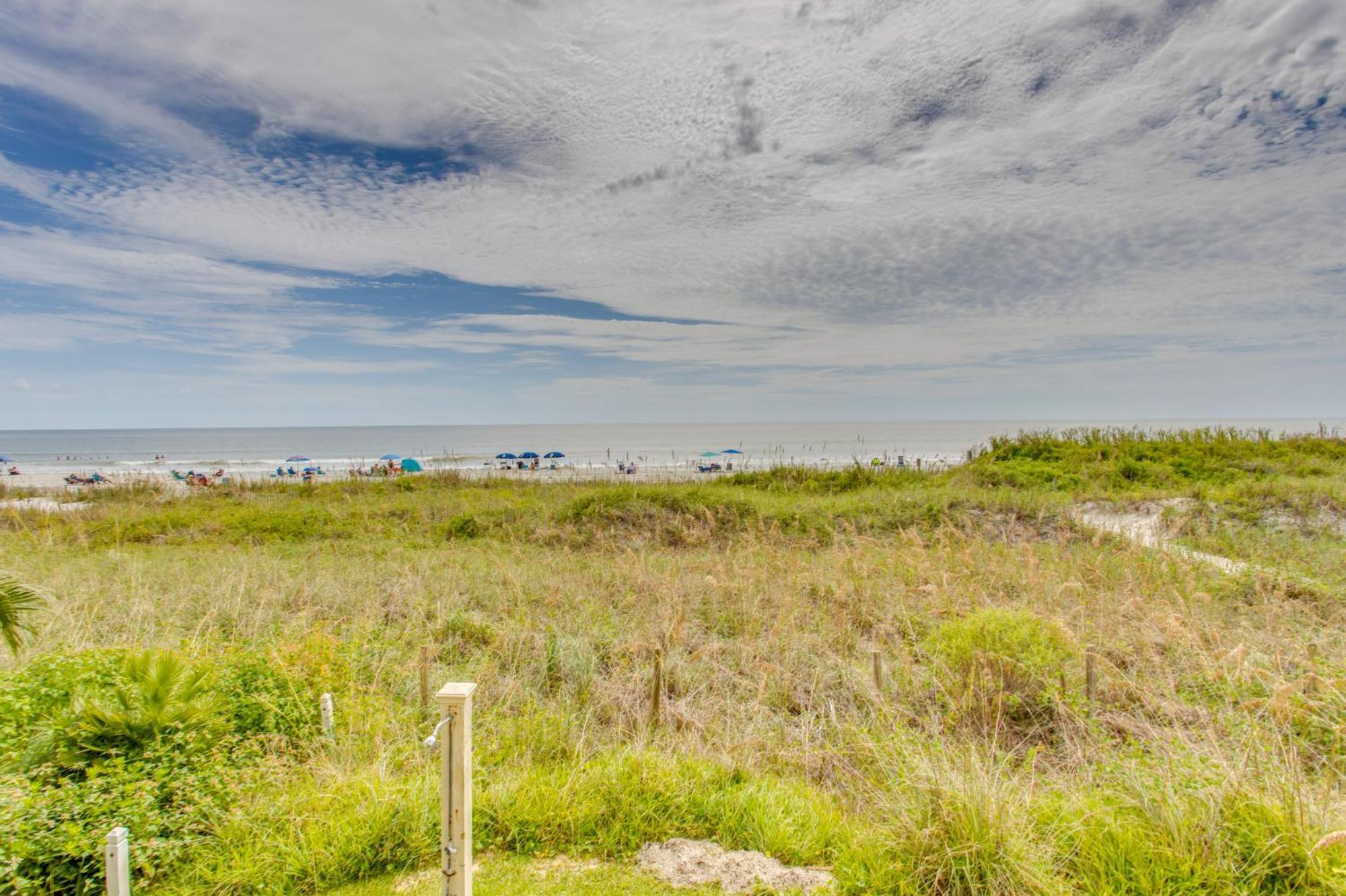 Sunny Windy Hill Beachfront Condo With Private Patio Myrtle Beach Bagian luar foto