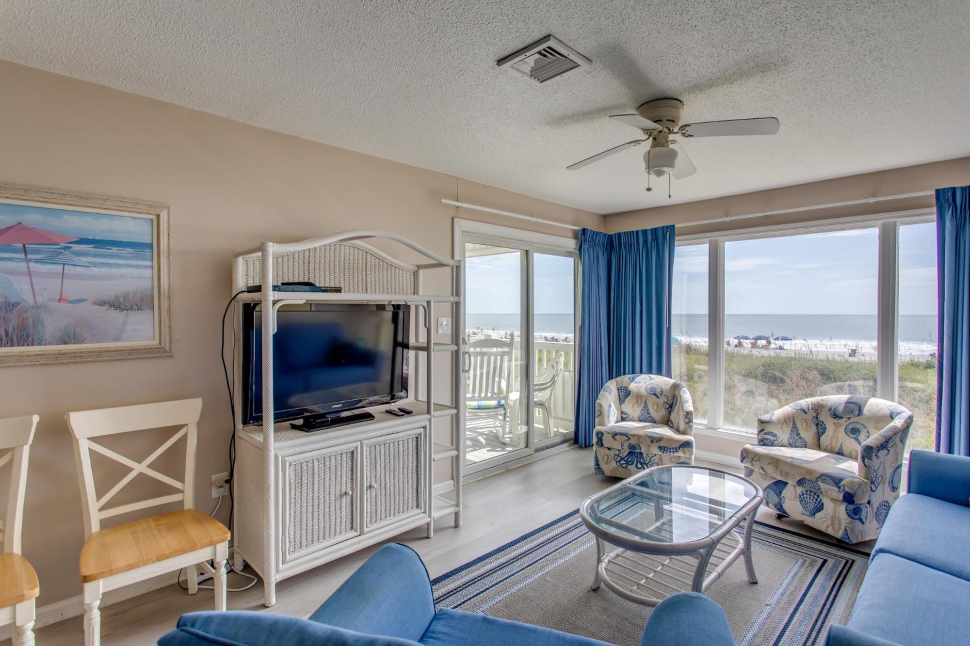 Sunny Windy Hill Beachfront Condo With Private Patio Myrtle Beach Bagian luar foto
